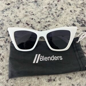 Blenders White Cat-Eye Sunglasses